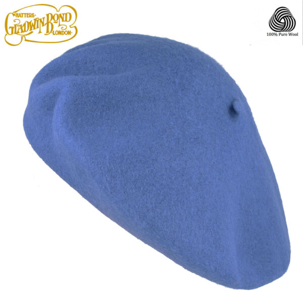 Gladwin Bond 100% Pure Wool Beret - Royal