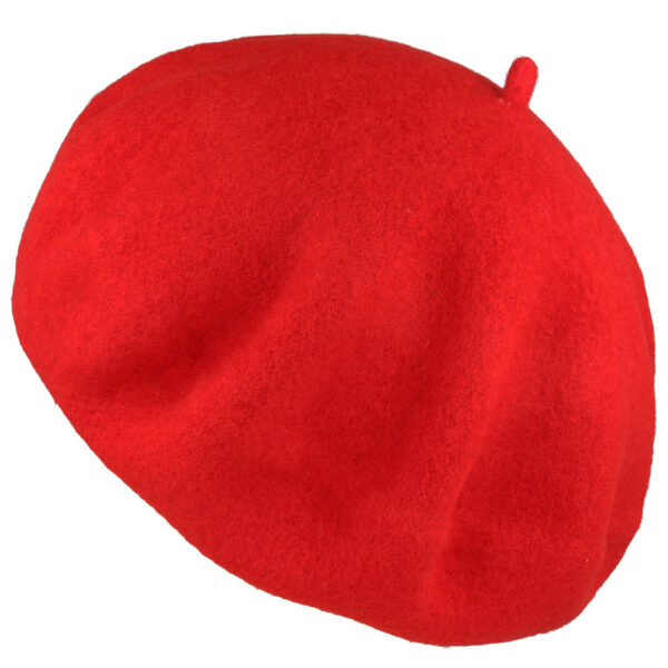 Maz 100% Pure Wool French Beret - Red