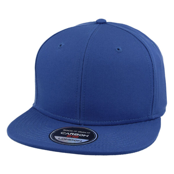 Carbon212 Blank Cotton Snapback Cap -Royal Blue