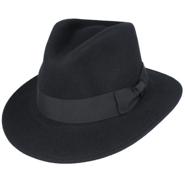 Maz Wool Fedora Hat With Grosgrain Band
