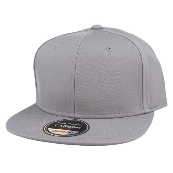 Carbon212 Plain Snapback Cap – Grey