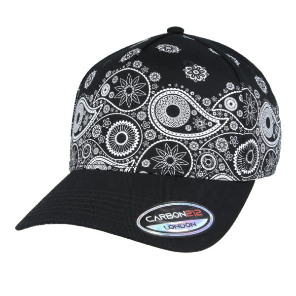 Carbon212 Paisley Print Baseball Caps