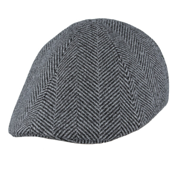 Maz Duckbill Six Panel Herringbone Flat Caps