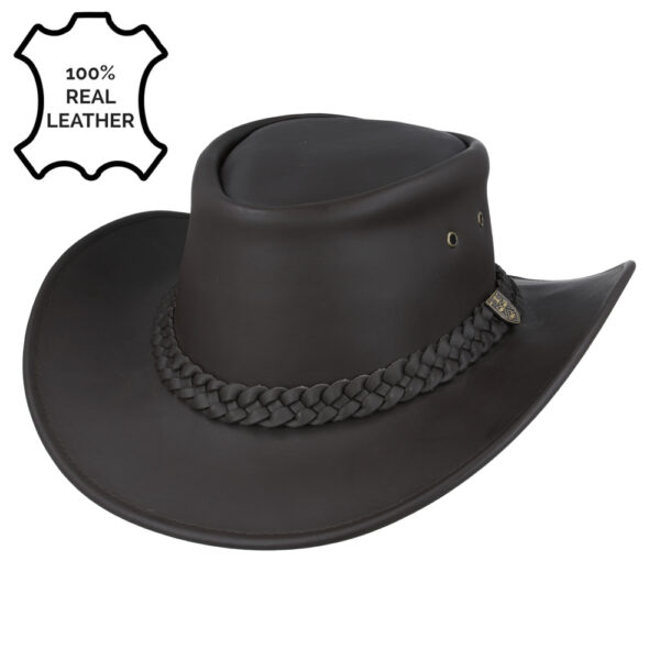 Gladwin Bond Australian Style Buffalo Leather Cowboy Hat