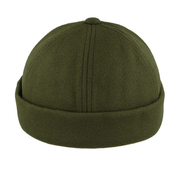 Maz Wool Docker Rolled Cuff Retro Fashion Brimless Hats