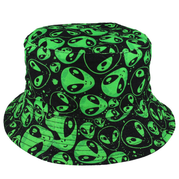 Alien Pattern Summer Cotton Fisherman Bucket Hat
