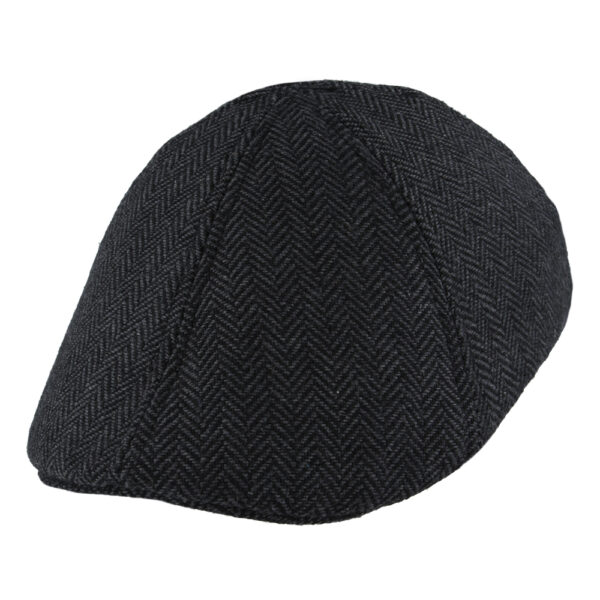 Maz Duckbill Six Panel Herringbone Flat Caps