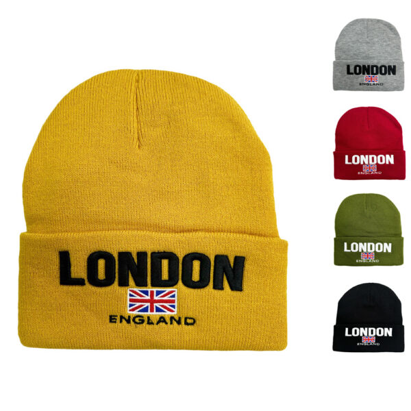 Maz London England Union Jack Flag Beanie - Multi Colours