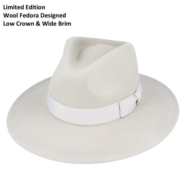 Maz Wide Brim Wool Crushable Fedora Hats