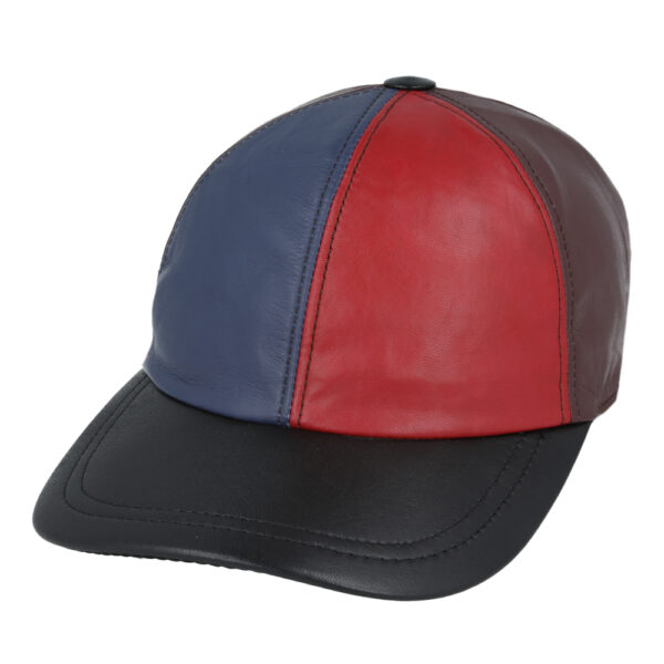 Gladwin Bond Patchwork Leather Baseball Cap - Multi Colours