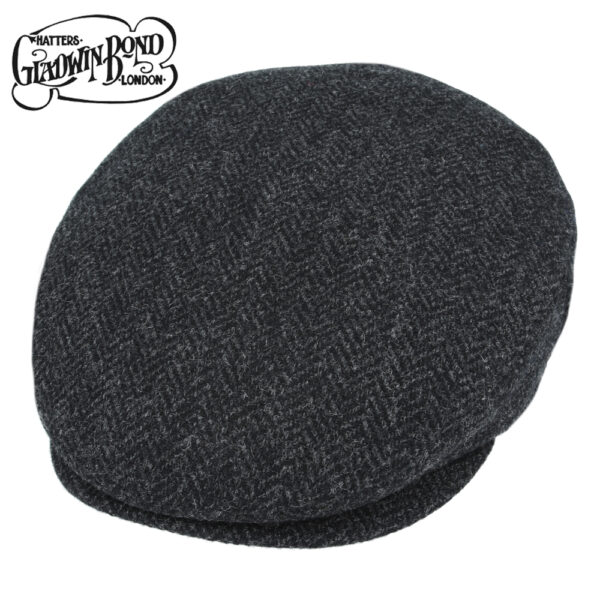 Gladwin Bond Herringbone 100% Pure Wool Flat Caps
