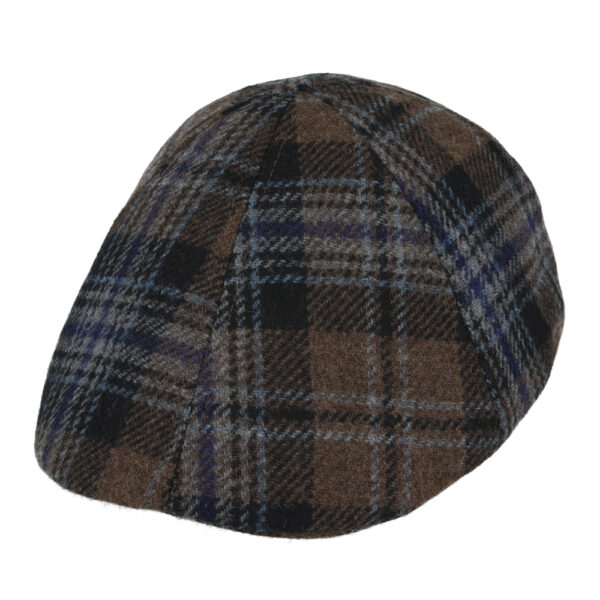 Duckbill Six Panel Window Check Flat Cap