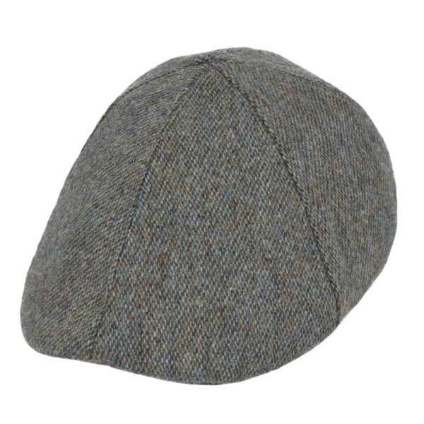 Duckbill Six Panel Wool Tweed Flat Caps