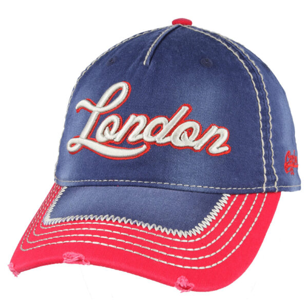 Carbon212 New London Washed Cotton Baseball Cap - Pink