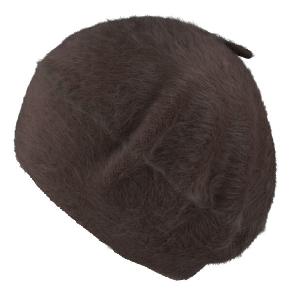 Maz Angora Beret Hat - Coffee