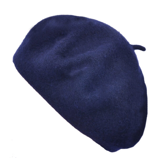 Maz Woolen Beret Hat - Navy