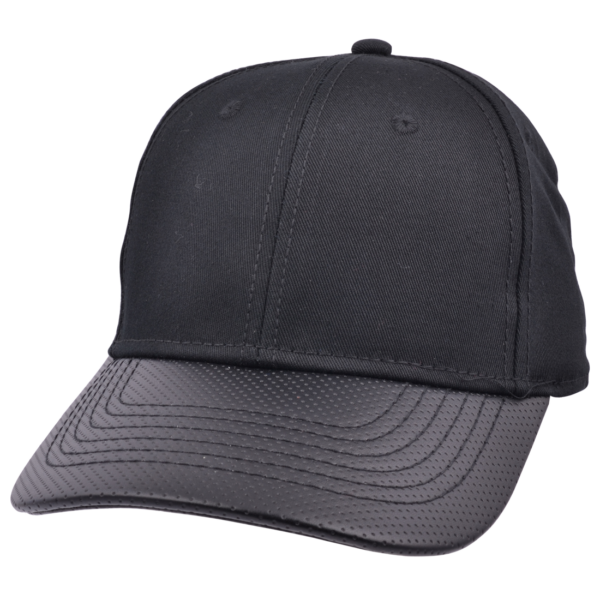 Carbon212 Leather Look Curved Visor Baseball Caps