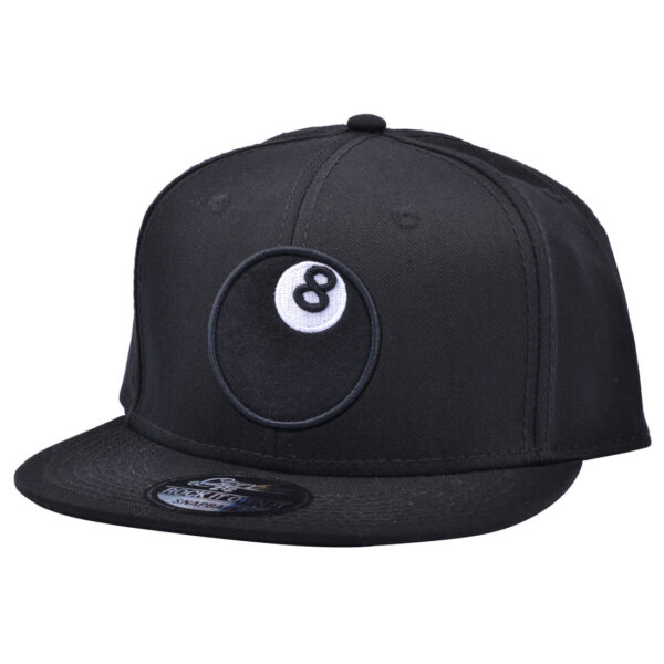 Carbon 212 Billiards 8-Ball Snapback Cap - Black