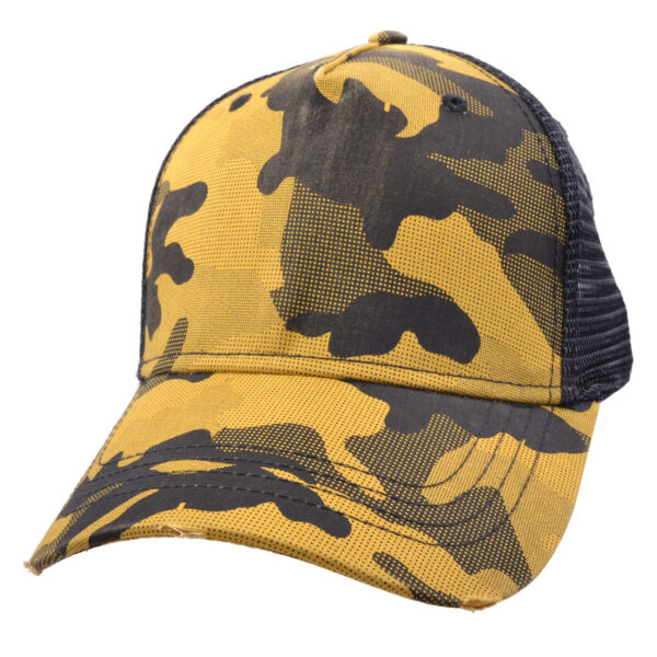 Carbon212 Distress Camouflage Trucker Baseball Caps