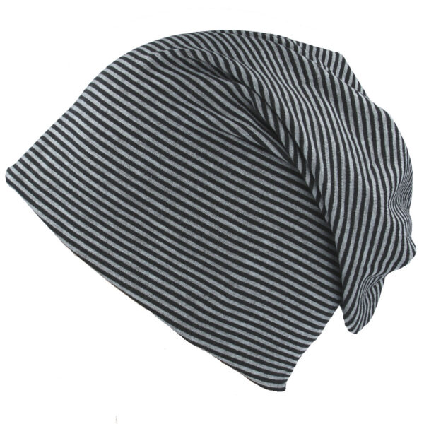 Carbon212 Stripe Soft Cotton Long Beanie