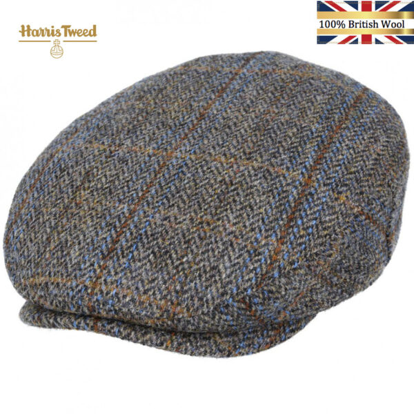 Gladwin Bond Harris Tweed Wool Flat Caps