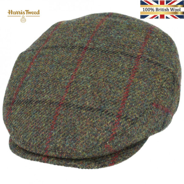 Gladwin Bond Harris Tweed Wool Flat Caps