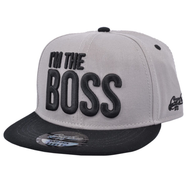 Carbon212 I'm The Boss snapback caps - Grey