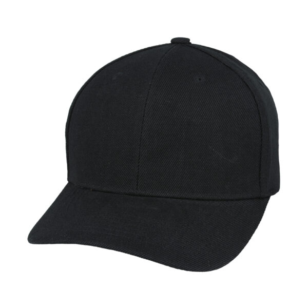 Plain Blank Baseball Cap - Black