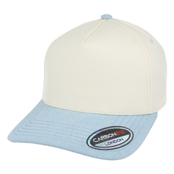 Cotton Frame Two-Tone Cap - Denim