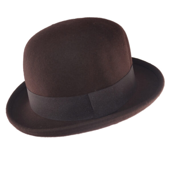 Soft Crushable Bowler Hat - Brown