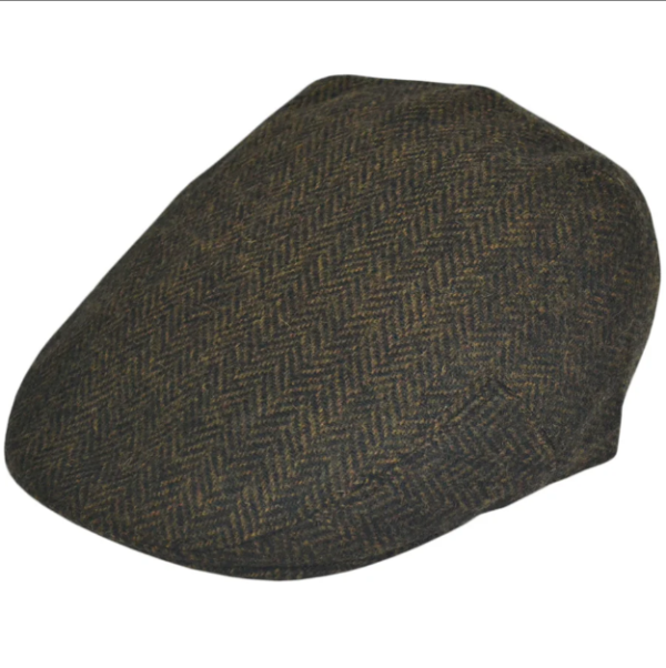 G&H Wool Herringbone Flat Cap - Brown (Copy)