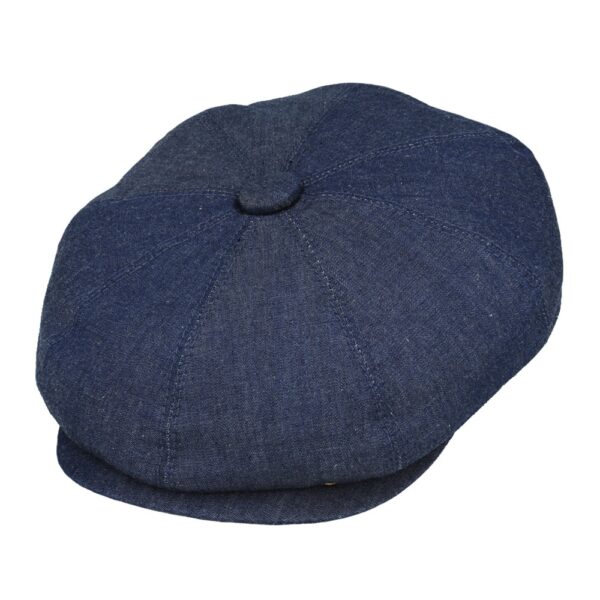 Maz Denim Peaky Blinders Newsboy Cap - Dark Denim