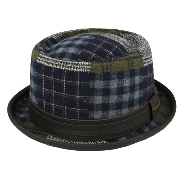 Gladwin Bond Patchwork Cotton Pork Pie Hat - Multi Colours