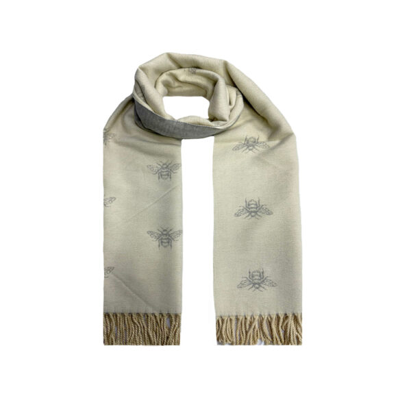 Reversible Bee Print Scarf 190cm x 60cm