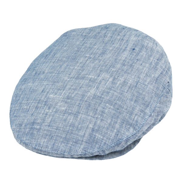 Chambray 100% Linen Flat Cap