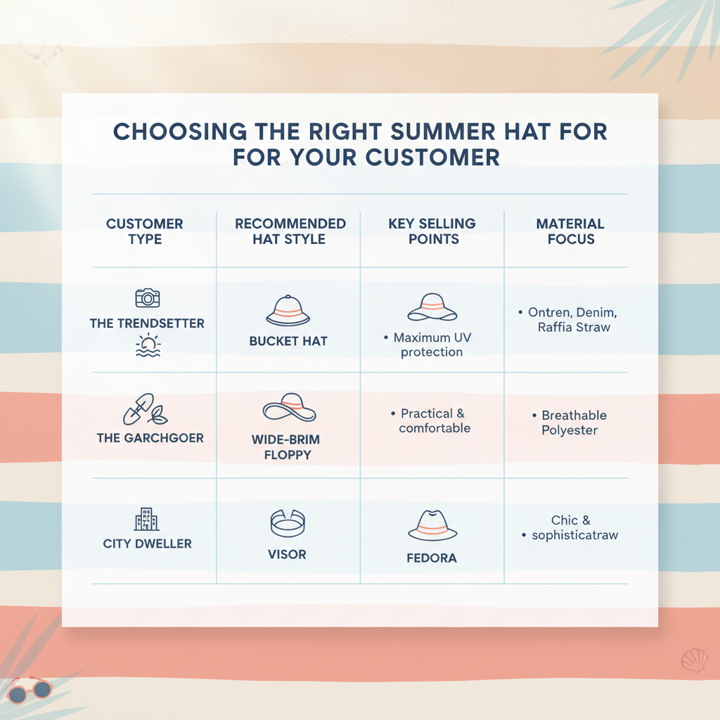 Choosing the Right Summer Hat for Your Customer
