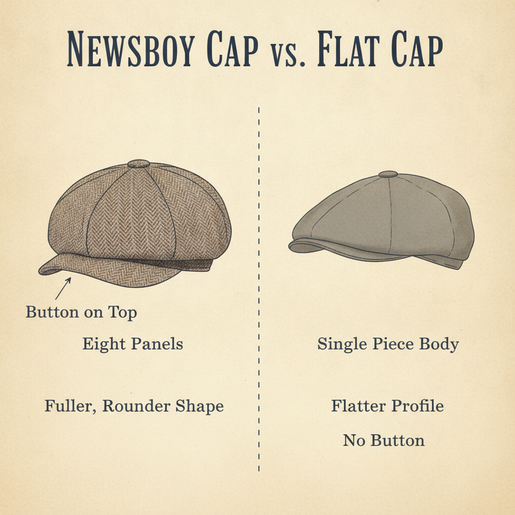 Newsboy Cap vs. Flat Cap: Know The Difference