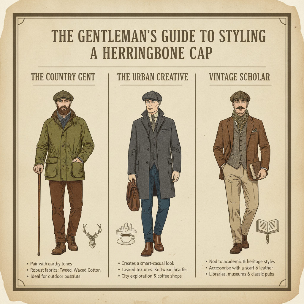 How to Perfectly Style a Herringbone Flat Cap