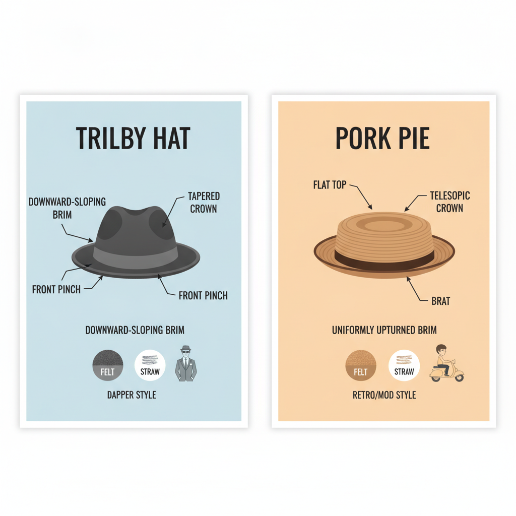 Trilby vs. Pork Pie Hat: Quick Comparison Guide